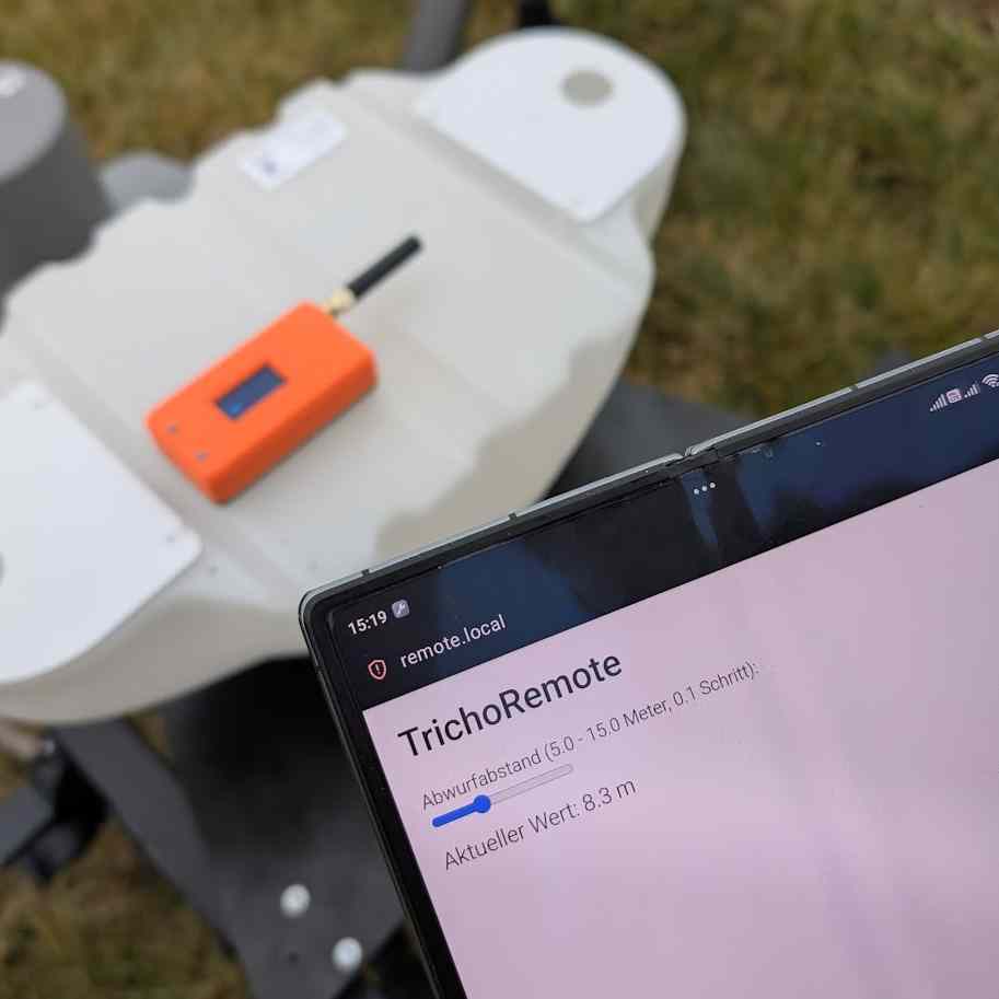 TB1000 Trichogramma Abwurfmodul, inkl. Adapter für DJI Agras T25 und T50